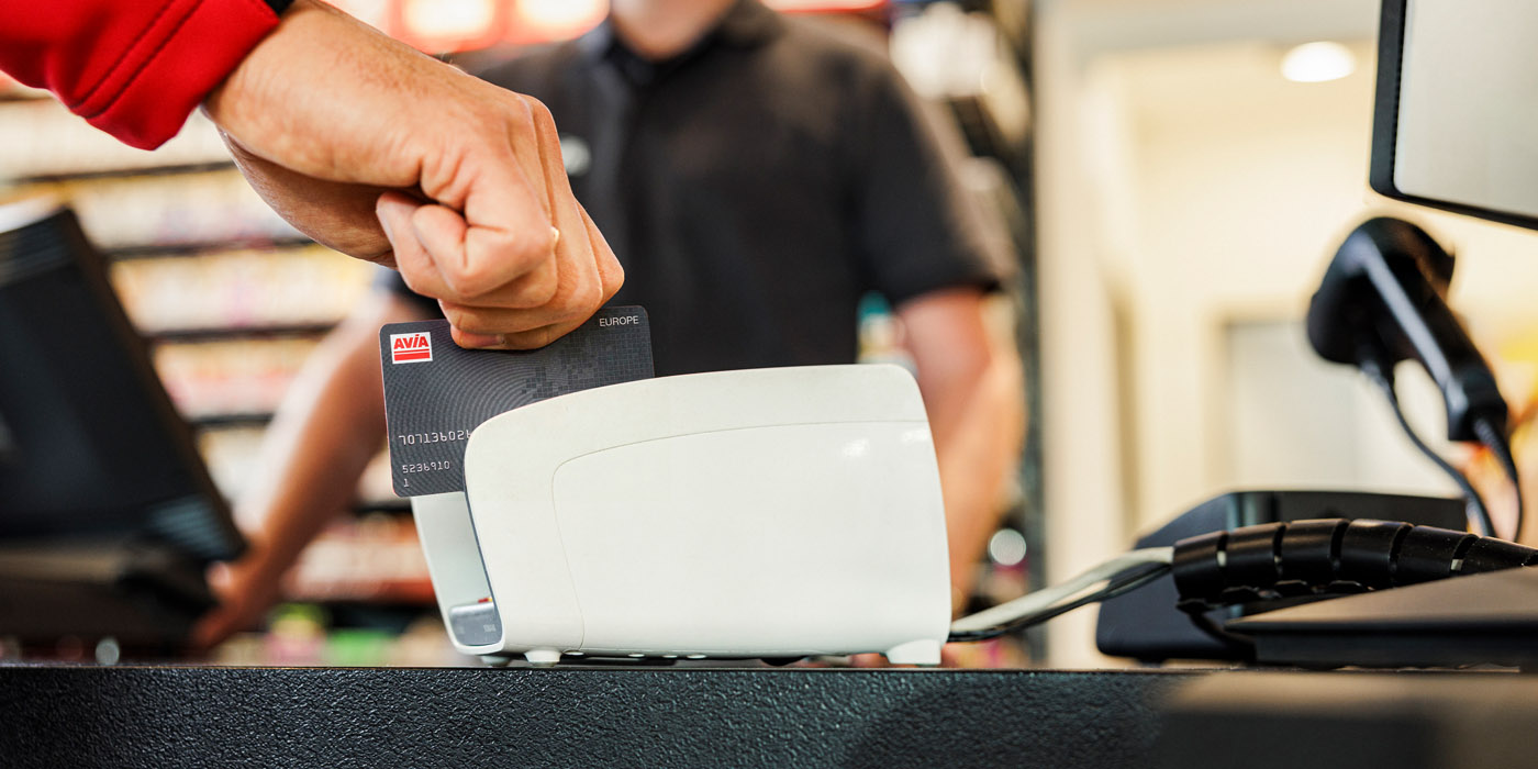 AVIACARD wird zum bezahlen genutzt
